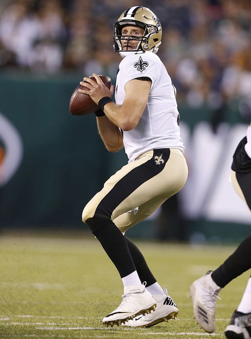 3. Drew Brees, New Orleans Saints, 6'