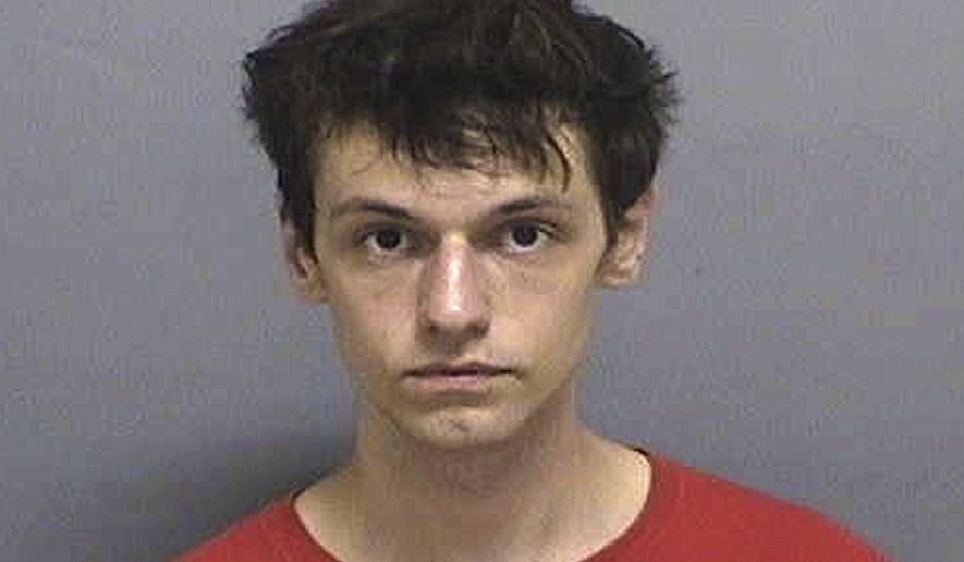 This file photo shows the booking photo released by the Westerly, R.I., Police Department showing Richard Joseph McEwan, of Milford, N.J., arrested on Friday, Aug. 30, 2019, and charged with breaking into Taylor Swift&#39;s oceanfront house in Westerly. The man charged with breaking into singer Taylor Swifts Rhode Island mansion is accused of causing more than $20,000 damage to President Donald Trumps New Jersey golf course. (Westerly Police Department via AP) **FILE**