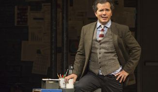 This image released by Polk &amp;amp; Co. shows John Leguizamo during a performance of his one-man show &amp;quot;Latin History for Morons.&amp;quot; Leguizamo returns to the Emmy Awards as a nominee for his performance in the Netflix docudrama “When They See Us.&amp;quot; He is currently in Los Angeles at the Ahmanson Theatre for a six-week run of his Tony-nominated one-man show “Latin History for Morons,” in which he offers an eye-opening lesson about the participation of Latin Americans throughout U.S. history.  (Matthew Murphy/Polk &amp;amp; Co. via AP)