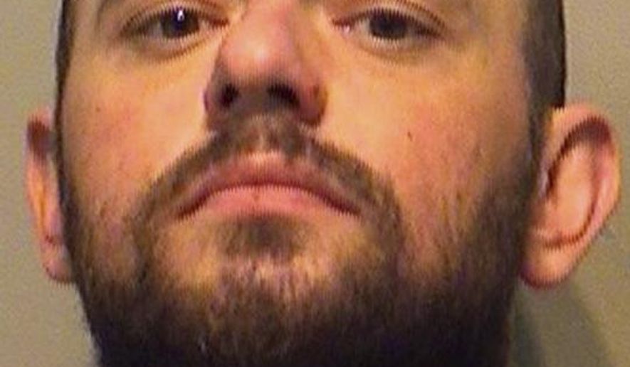 This Oct. 30, 2017 file photo provided by the Riverside Regional Jail shows Alex Wesley Tripp, who committed suicide in the jail shortly after being booked at the Riverside Regional jail in Prince George, Va. (Riverside Regional Jail)