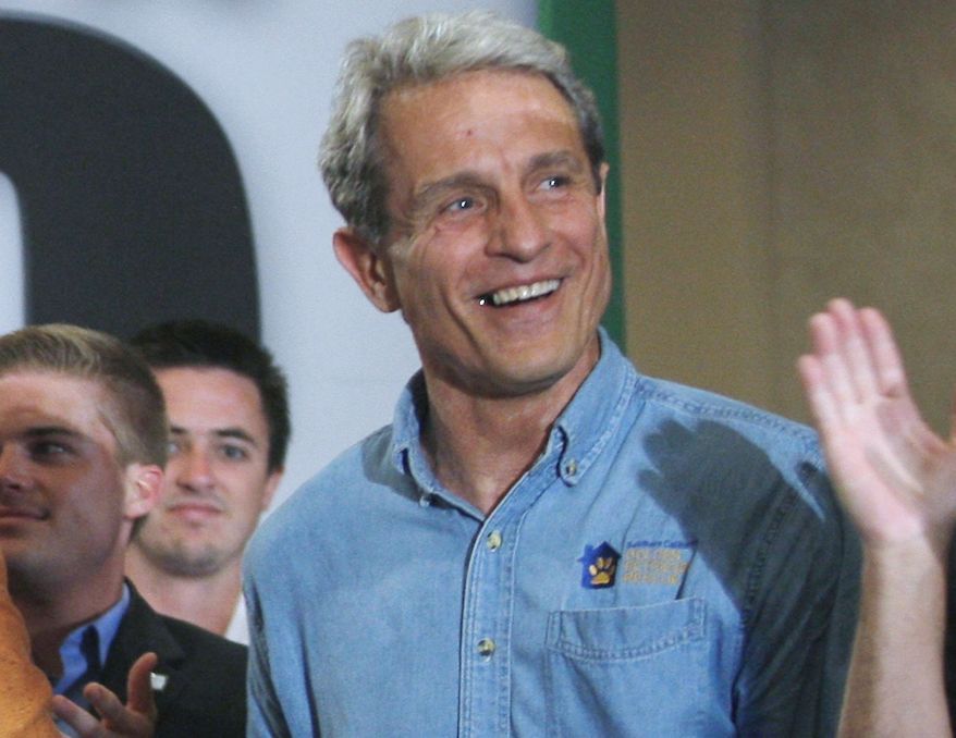 In this Sept. 22, 2010, file photo, Ed Buck makes a campaign appearance for Meg Whitman, not shown, then a Republican candidate for governor of California, in Los Angeles. Los Angeles County sheriff's detectives have opened an investigation into a second death in less than two years at the residence of Buck, who has contributed to various California races and causes. Deputies were called to a West Hollywood residence Monday, Jan. 7, 2019, on a report of a person not breathing, and county firefighters pronounced the man dead, a department statement said. (AP Photo/Damian Dovarganes, File)