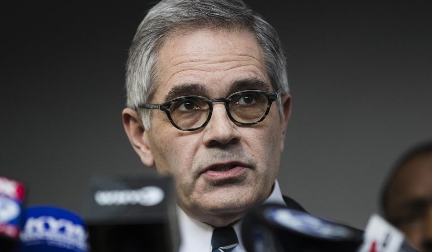 In this March 6, 2019, file photo Philadelphia District Attorney Larry Krasner speaks during a news conference in Philadelphia. (AP Photo/Matt Rourke, File)