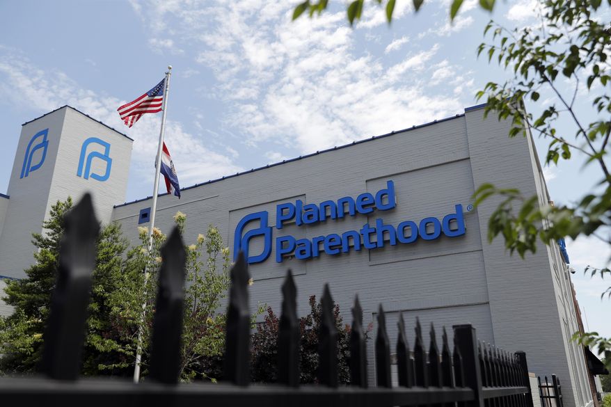  In this June 4, 2019, file photo, a Planned Parenthood clinic is photographed in St. Louis. (AP Photo/Jeff Roberson, File)