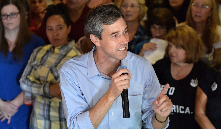People pack Lavery Brewing Co. to hear Democratic presidential candidate Beto O&#39;Rourke during a town hall event Thursday, Sept. 26, 2019 in Erie, Pa. (Christopher Millette/Erie Times-News via AP)