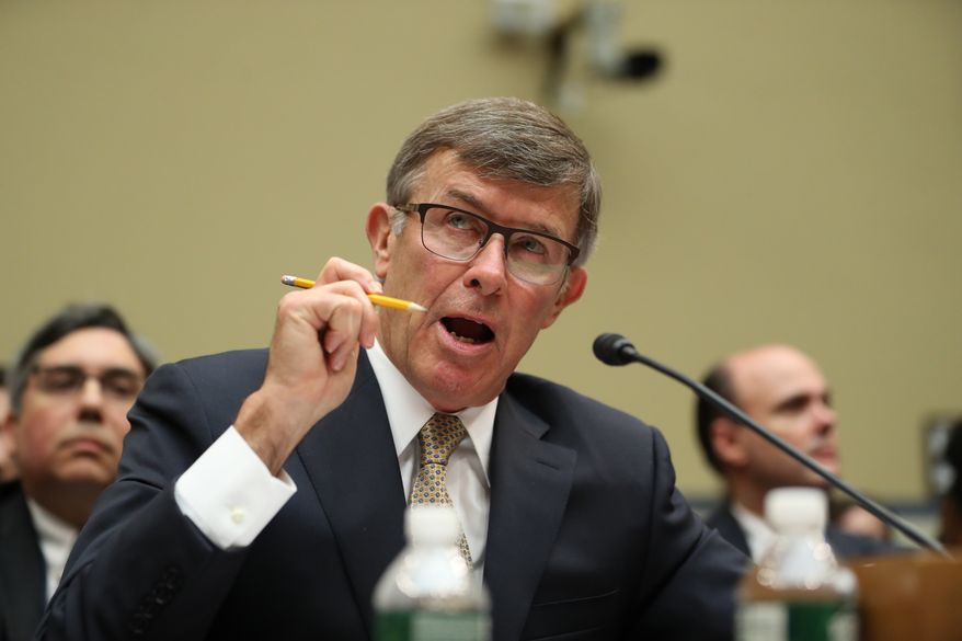 Acting Director of National Intelligence Joseph Maguire testifies before the House Intelligence Committee on Capitol Hill in Washington, Thursday, Sept. 26, 2019. (AP Photo/Andrew Harnik)