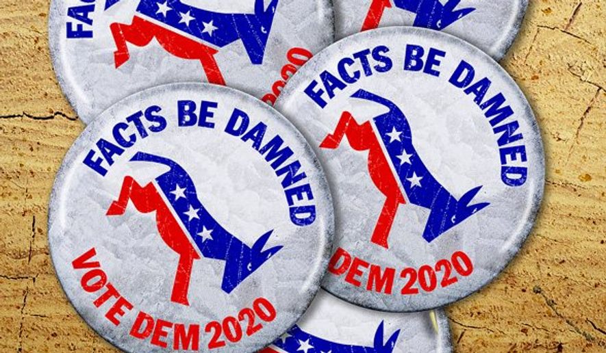 Democrat Campaign Buttons Illustration by Greg Groesch/The Washington Times