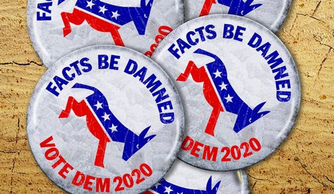 Democrat Campaign Buttons Illustration by Greg Groesch/The Washington Times