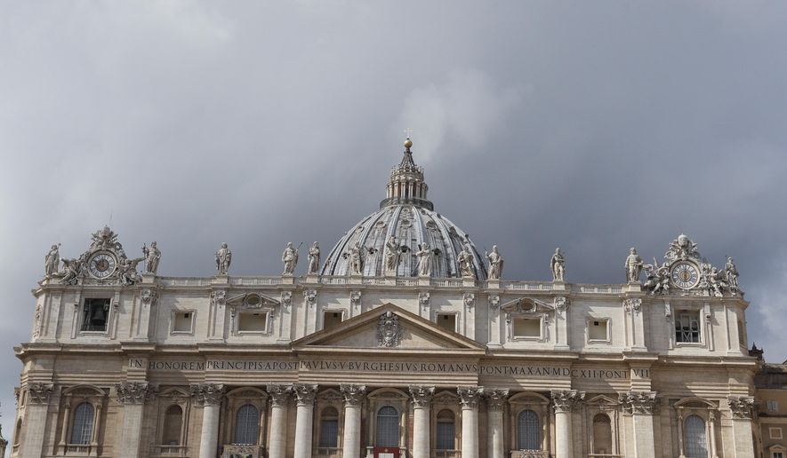 Pope Francis celebrates Mass on the occasion of the Migrant and Refugee World Day, in St. Peter's Square, at the Vatican, Sunday, Sept. 29, 2019. (AP Photo/Andrew Medichini)