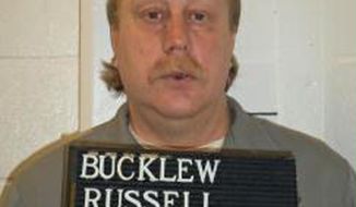 FILE - This undated file photo provided by the Missouri Department of Corrections shows Russell Bucklew. Bucklew is scheduled to die by injection Oct. 1, 2019 for killing a southeast Missouri man during a violent crime rampage in 1996. Bucklew suffers from a rare medical condition that causes blood-filled tumors in his head, neck and throat, and he had a tracheostomy tube inserted in 2018. His attorneys say he faces the risk of a &amp;quot;grotesque execution process.&amp;quot; Missouri Gov. Mike Parson, who is considering clemency in the execution for tomorrow. (Missouri Department of Corrections via AP File)
