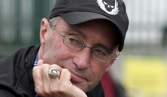 FILE - In this June 28, 2015, file photo, Alberto Salazar is shown at the U.S. track and field championships in Eugene, Ore. Salazar was excited about a performance-enhancing supplement he was trying out on his runners. The supplement ended up triggering a drawn-out investigation that led to Salazar’s four-year suspension from track and field. (AP Photo/Ryan Kang, File)