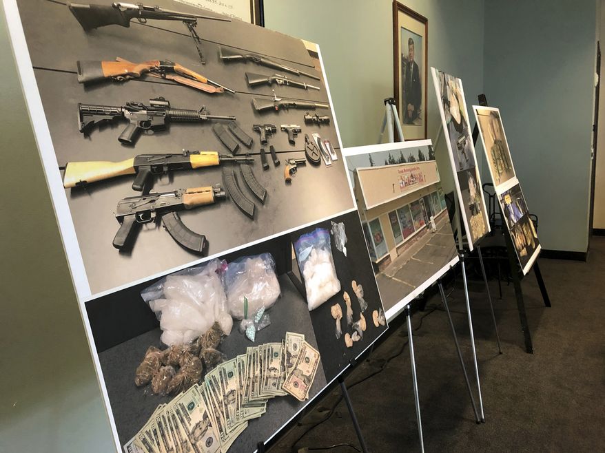 Assistant Police Chief Robert Contee said about 2,000 illegal guns are recovered each year in the District — 40% of which come from Virginia.
(AP Photo/Gillian Flaccus)