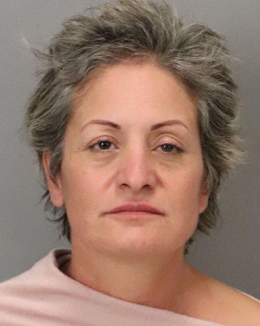 In this Tuesday, Oct. 1, 2019 booking photo released by the Santa Clara County Sheriff's Office shows Mireya Orta, 50. Authorities in Northern California have arrested Orta on suspicion of murder after she allegedly ran down two pedestrians with her car in separate areas of a Cupertino, Calif., park, killing one. Santa Clara County Sheriff's Office spokesman Michael Low tells the Mercury News the woman was booked into jail in San Jose, Calif., Tuesday night. (Santa Clara County Sheriff's Office via AP)