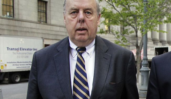 John Dowd on Thursday sent a letter to the House Permanent Select Committee on Intelligence declaring he is counsel for Lev Parnas and Igor Fruman. (Associated Press file photo)