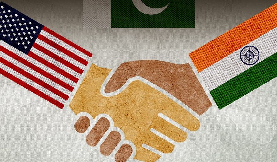 US-India Relationship Illustration by Greg Groesch/The Washington Times