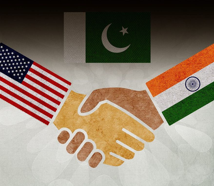 US-India Relationship Illustration by Greg Groesch/The Washington Times