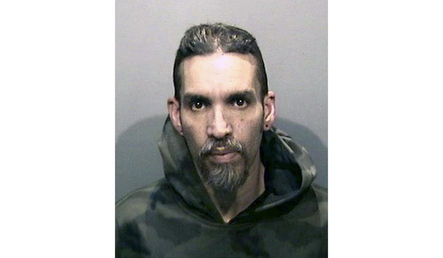 FILE - This Monday, June 5, 2017, file photo released by the Alameda County Sheriff&#39;s Office shows Derick Almena at Santa Rita Jail in Alameda County, Calif. Almena who was in charge of an artists&#39; work-live warehouse that burned three years ago, killing 36, is due back in court Friday, Oct. 4, 2019, for a possible retrial. Almena&#39;s previous trial ended in a hung jury. (Alameda County Sheriff&#39;s Office via AP, File)