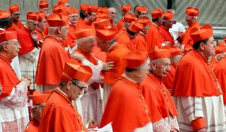 Pope Francis appointed 13 cardinals at St. Peter&#39;s Basilica at the Vatican on Saturday that he admires and whose sympathies align with his to become the Catholic Church&#39;s newest cardinals. (Associated Press)