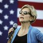 Democratic presidential candidate Sen. Elizabeth Warren, D-Mass., speaks at a campaign event Friday, Sept. 27, 2019, in Hollis, N.H. (AP Photo/Cheryl Senter)