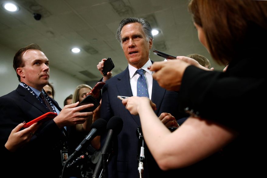 Some analysts now speculate that Sen. Mitt Romney of Utah is not eyeing a presidential run, preferring to be a key figure in the "Republican resistance" against President Trump. (Associated Press)