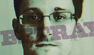 American Betrayal by Snowden Illustration by Greg Groesch/The Washington Times