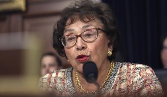 In this April 9, 2019, file photo, Rep. Nita Lowey, D-N.Y., speaks during a hearing on Capitol Hill in Washington. Lowey, the chairwoman of the House Appropriations Committee and a 31-year veteran of Congress, says she will retire at the end of next year. (AP Photo/Andrew Harnik, File) **FILE**
