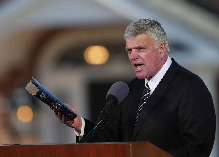Evangelist Franklin Graham has issued a judgment on the impeachment hearings — and issued another call for public prayers for President Trump.  (AP Photo/John Bazemore, File)