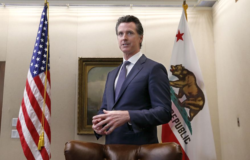 Gov. Gavin Newsom signed a law signed Sunday that gives victims of childhood sexual abuse until age 40, or five years from discovery of the abuse, to file civil lawsuits. (AP Photo/Rich Pedroncelli, File)