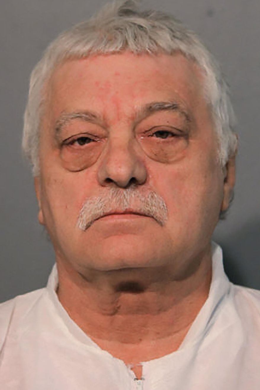 This undated photo provided by the Chicago Police Department shows Krysztof Marek. Marek has been charged with five felony counts of first degree murder in the Saturday, Oct. 12, 2019 shooting at an apartment building on Chicago's Northwest Side. (Chicago Police Department via AP)