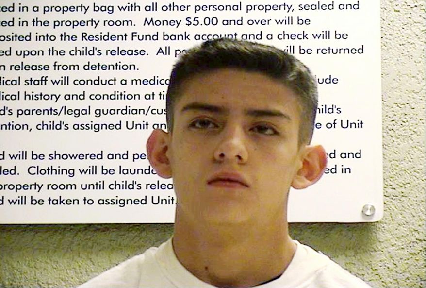 FILE - This undated photo released by the Bernalillo County Sheriff's Office shows Nehemiah Griego, around the time of his arrest as a 15-year-old for the 2013 murders of five members of his family in Albuquerque, N.M. Griego who shot and killed his parents and three young siblings when he was a teenager is scheduled to be sentenced. Griego will appear Tuesday, Oct. 15, 2019, in state district court in Albuquerque. Now 22, Griego faces up to 120 years in prison or as little as probation and treatment. (Bernalillo County Sheriff's Office via AP, File)