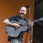 This May 4, 2019 file photo shows Dave Matthews of the Dave Matthews Band performing at the New Orleans Jazz and Heritage Festival in New Orleans.  The Dave Matthews Band are among the 16 acts nominated for the Rock and Roll Hall of Fame’s 2020 class. (Photo by Amy Harris/Invision/AP, File)