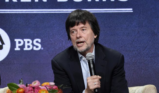 This July 29, 2019 file photo shows Ken Burns, director of the PBS documentary series &amp;quot;Country Music,&amp;quot; speaking in a panel discussion during the 2019 Television Critics Association Summer Press Tour in Beverly Hills, Calif. (Photo by Chris Pizzello/Invision/AP, File)