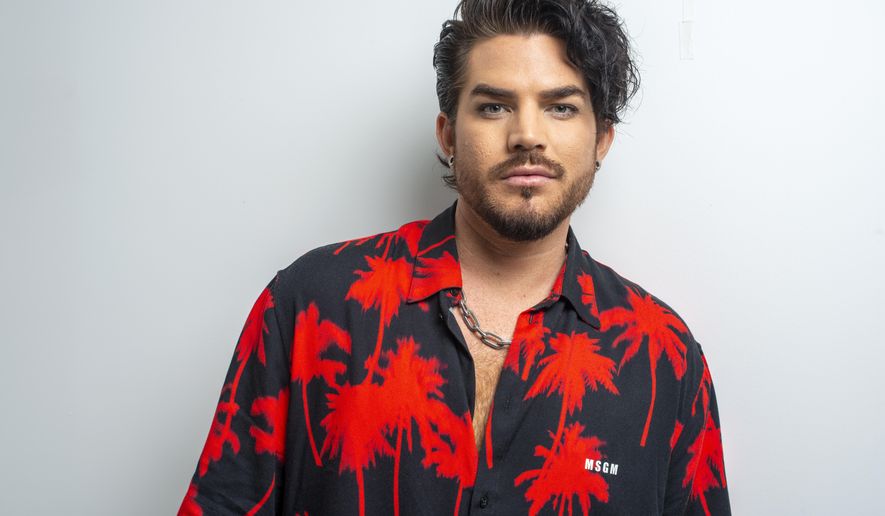 This Sept. 6, 2019 photo shows singer Adam Lambert posing for a portrait in New York to promote “Velvet: Side A,” one-half of his first studio album in four years. (Photo by Scott Gries/Invision/AP)