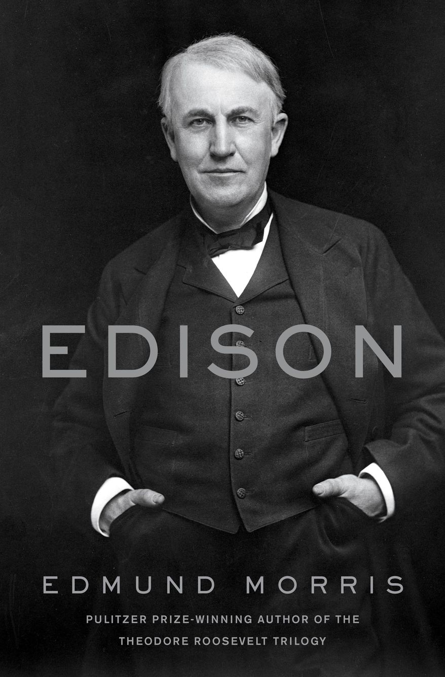 This cover image released by Random House shows "Edison" by Edmund Morris. (Random House via AP)