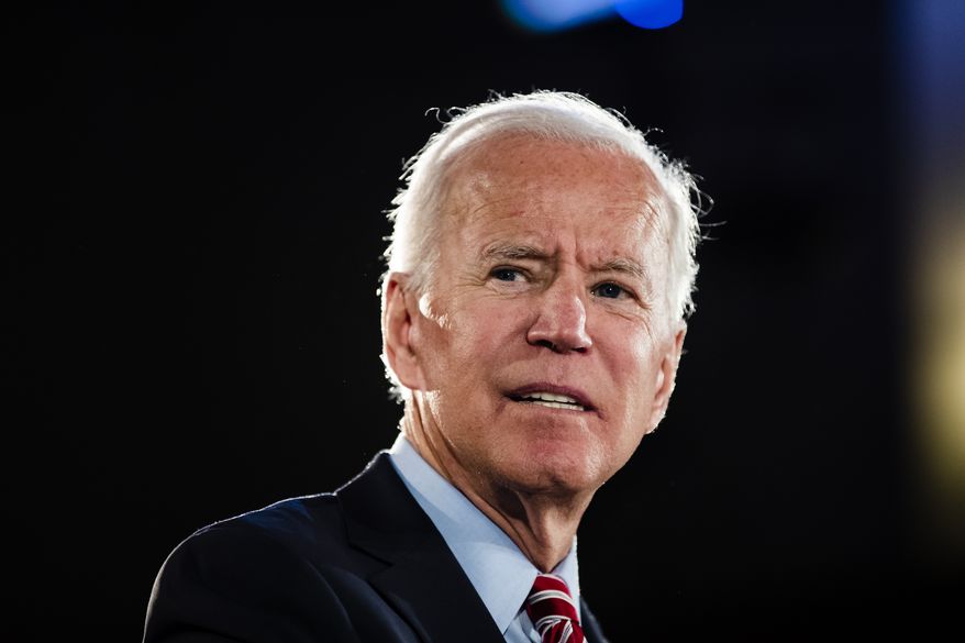 Democratic presidential candidate former Vice President Joe Biden speaks during a campaign event, Wednesday, Oct. 23, 2019, in Scranton, Pa. (AP Photo/Matt Rourke)