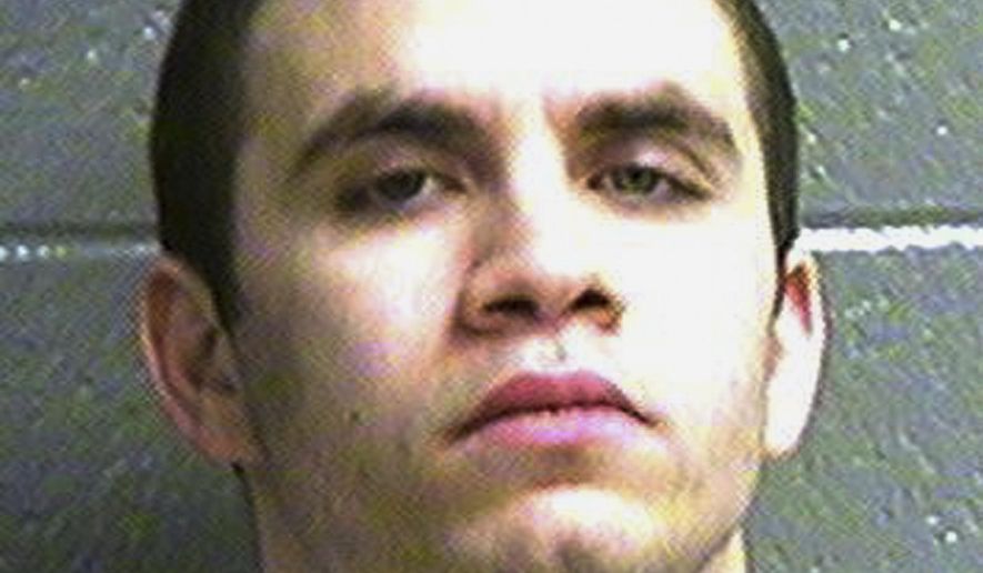 In this Feb. 23, 2015, photo provided by the Oklahoma Department of Corrections, Sebastian F. Shepard is pictured in Lawton, Okla. An Oklahoma judge has denied a request for a new sentencing hearing for Shepard, who is serving life in prison without parole for a fatal stabbing that was committed when he was 17. (Oklahoma Department of Corrections via AP)