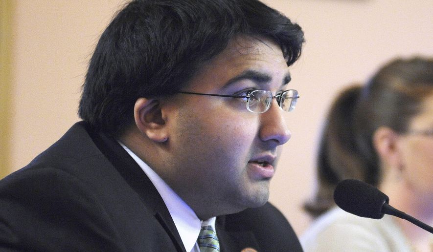 FILE - This Nov. 4, 2015, file photo, provided by the Ohio House of Representatives, shows Ohio state Rep. Niraj Antani, a Republican who represents Ohio's 42nd District. Conservatives in states including Wyoming, Utah and Ohio vowed Monday to keep pushing for state-level death-penalty repeal even as U.S. officials move toward resuming federal executions. "Even the chance of someone being put to death who could be innocent, I believe, for pro-life people across the country, is enough to oppose the death penalty," said Rep. Antani, of Miamisburg, Ohio. (Mike Elicson/Ohio House of Representatives via AP, File)