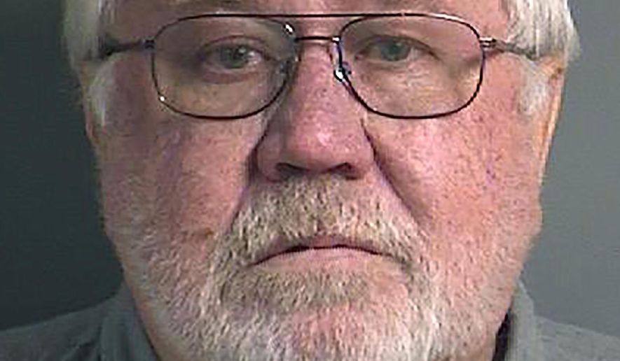 This Oct. 28, 2019, photo provided by the Johnson County Jail in Iowa City, Iowa shows Roy Browning, Jr. Browning has been charged with first-degree murder in the death of his wife, JoEllen Browning, a University of Iowa Health Care official, who was found dead in their home on April 5. (Johnson County Jail via AP)