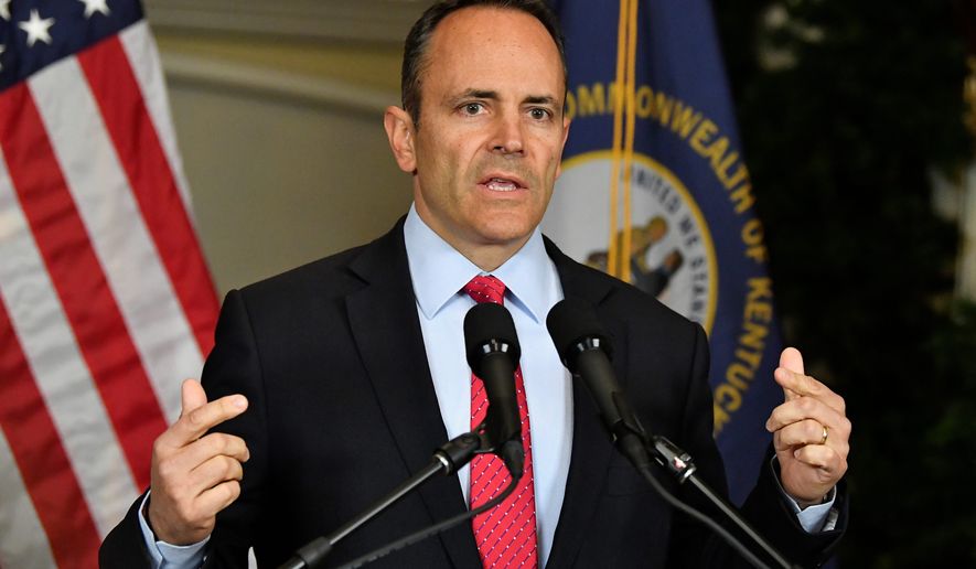 Kentucky Gov. Matt Bevin started his reelection campaign with an approval rating hovering around 30%. He hasn't conceded defeat. (Associated Press)