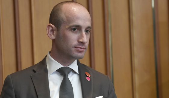 White House senior policy adviser Stephen Miller waits for the start of a meeting with President Donald Trump.   (AP Photo/Susan Walsh, File)