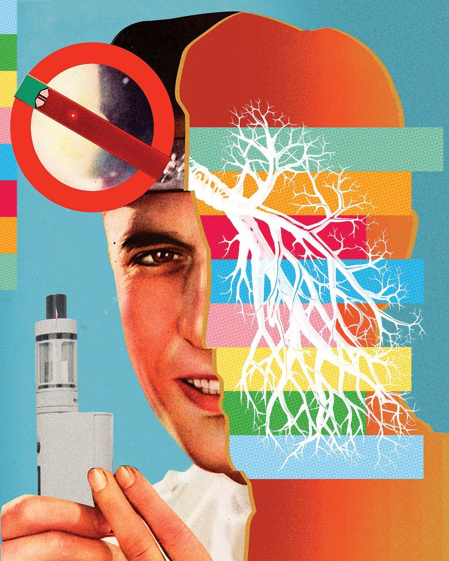Vaping illustration by Linas Garsys