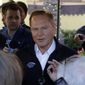 Sports agent Scott Boras speaks to the media after a session of the Major League Baseball general managers annual meetings, Wednesday, Nov. 13, 2019, in Scottsdale, Ariz. (AP Photo/Matt York)