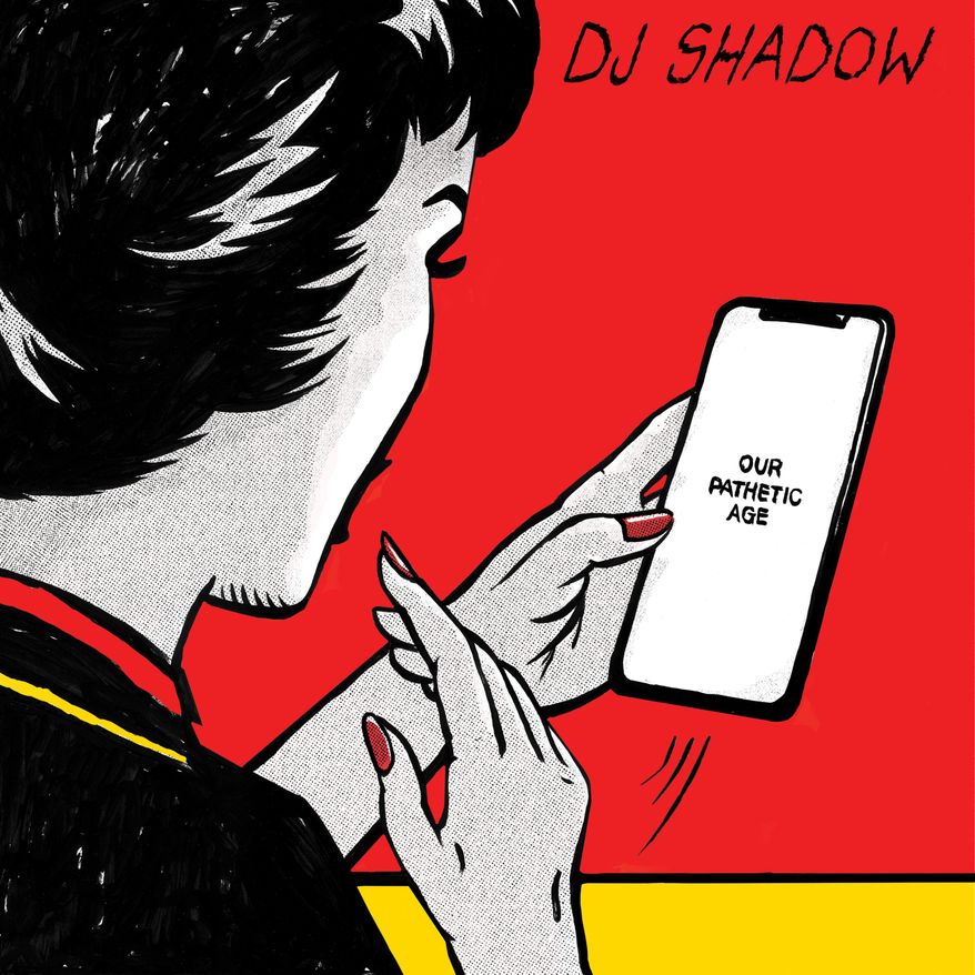 This cover image released by Mass Appeal shows "Our Pathetic Age," by DJ Shadow. (Mass Appeal via AP)