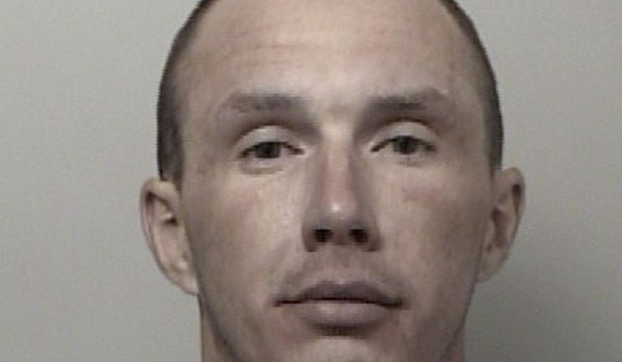 This Wednesday Nov. 13, 2019, photo provided by the El Dorado County Sheriff's Office in South Lake Tahoe, Calif., shows Jacob Wolfe. Authorities say Wolfe stole a sheriff's SUV and took it on a joyride. He was captured 50 miles away in Placerville and was being held on $74,000 bail on charges including vehicle theft, felon in possession of a firearm and impersonating a police officer. (El Dorado County Sheriff's Office via AP)