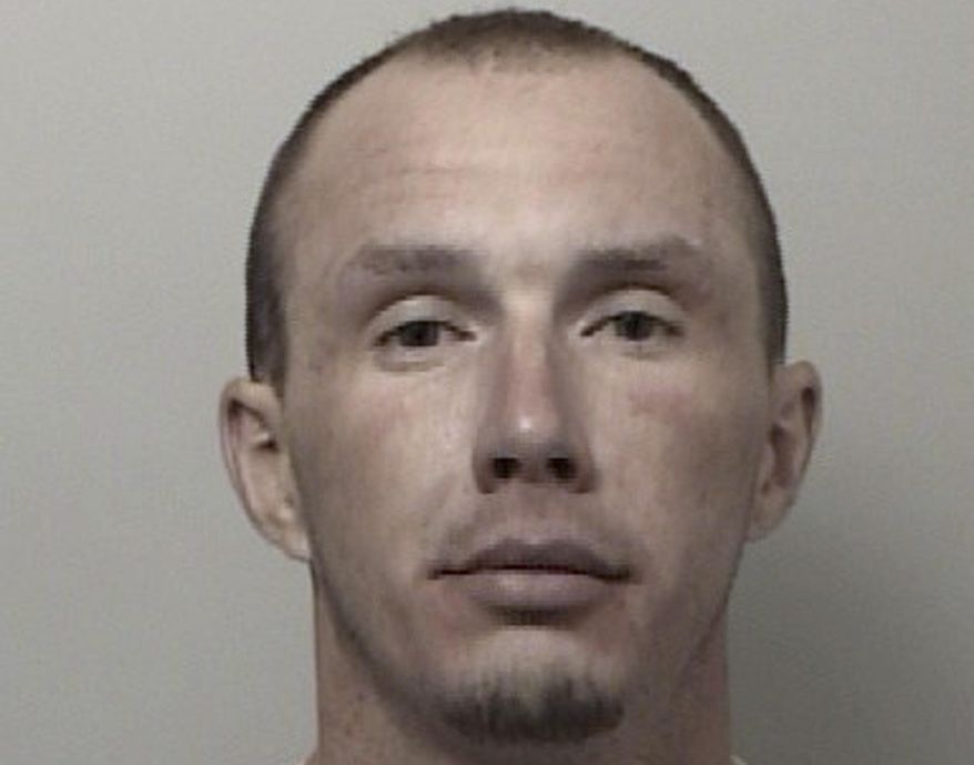 This Wednesday Nov. 13, 2019, photo provided by the El Dorado County Sheriff's Office in South Lake Tahoe, Calif., shows Jacob Wolfe. Authorities say Wolfe stole a sheriff's SUV and took it on a joyride. He was captured 50 miles away in Placerville and was being held on $74,000 bail on charges including vehicle theft, felon in possession of a firearm and impersonating a police officer. (El Dorado County Sheriff's Office via AP)