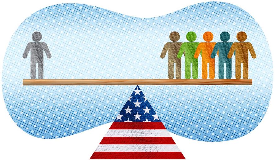 The Radical American Seesaw Illustration by Greg Groesch/The Washington Times