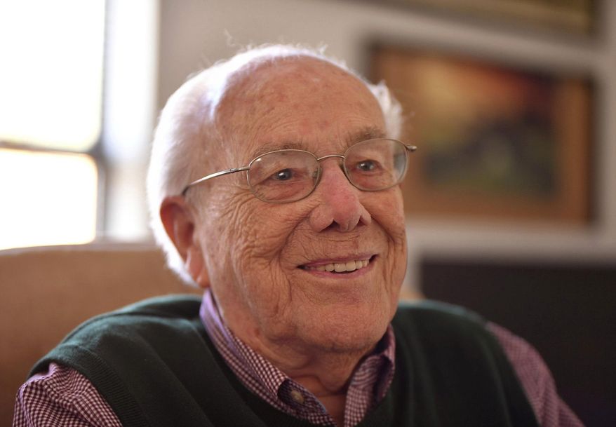Phil Dunford is a WWII veteran who served in the South Pacific. Dunford, 94, talks about his experiences in service and in life, at his home in Spartanburg, Wednesday, Nov. 6, 2019. (Tim Kimzey/The Spartanburg Herald-Journal via AP)