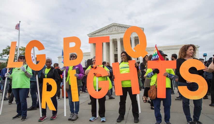 This year, nearly 90 cities achieved the Human Rights Campaign's Municipal Equality Index's highest score. At the beginning of the decade, only 11 cities did so. The index scores cities on a variety of issues, including employment, housing and public restrooms. (ASSOCIATED PRESS)
