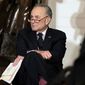 Senate Minority Leader Charles E. Schumer said Wednesday that the Senate made &quot;some progress&quot; in recent days toward completing the appropriations process. The Senate did not hold an anticipated vote on a stopgap spending resolution. (Associated Press)