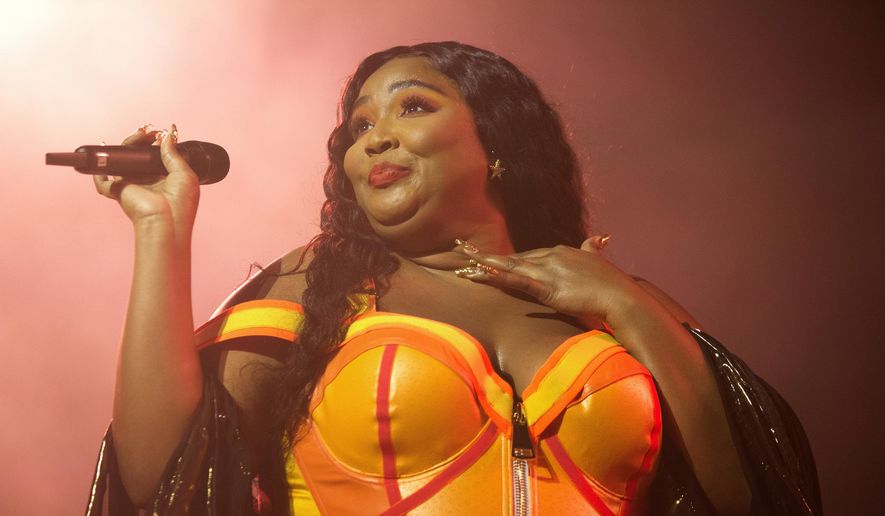 This Sept. 18, 2019 file photo shows Lizzo performing at The Met in Philadelphia. (Photo by Owen Sweeney/Invision/AP, File)