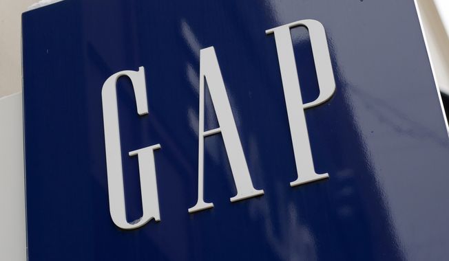 This Friday, Feb. 10, 2017, photo shows the sign on a Gap store in the Shadyside shopping district of Pittsburgh. The Gap Inc. reports earnings on Thursday, Nov. 21, 2019. (AP Photo/Gene J. Puskar)
